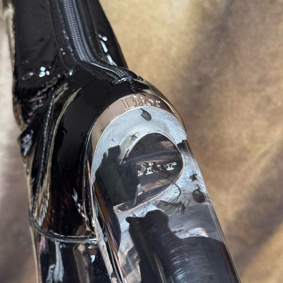 DIOR Christian Dior by Raf Simons Patent Leather Lucite Boots AW15 - Picture 5 of 9